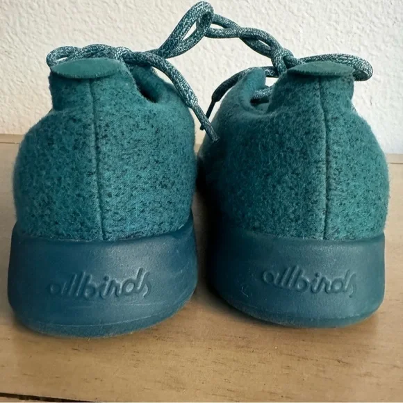 Allbirds teal women’s wool runners size 7 - Picture 4 of 6